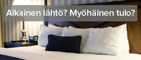 Yövy lentokentän kupeessa