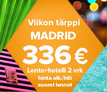 Viikon t&auml;rppi&nbsp;&ndash;Madrid